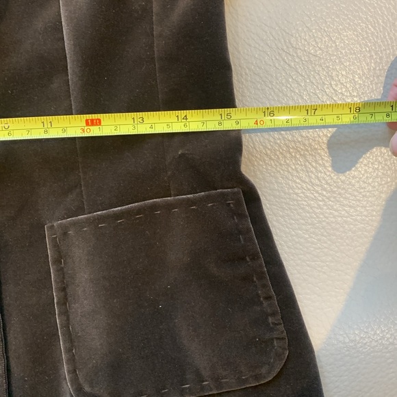 COPY - ESCADA BLAZER dark brown velours size 4 - Picture 8 of 13